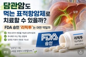 담관암도 먹는 표적항암제로 치료할 수 있는 가능성을 알려주는 이미지