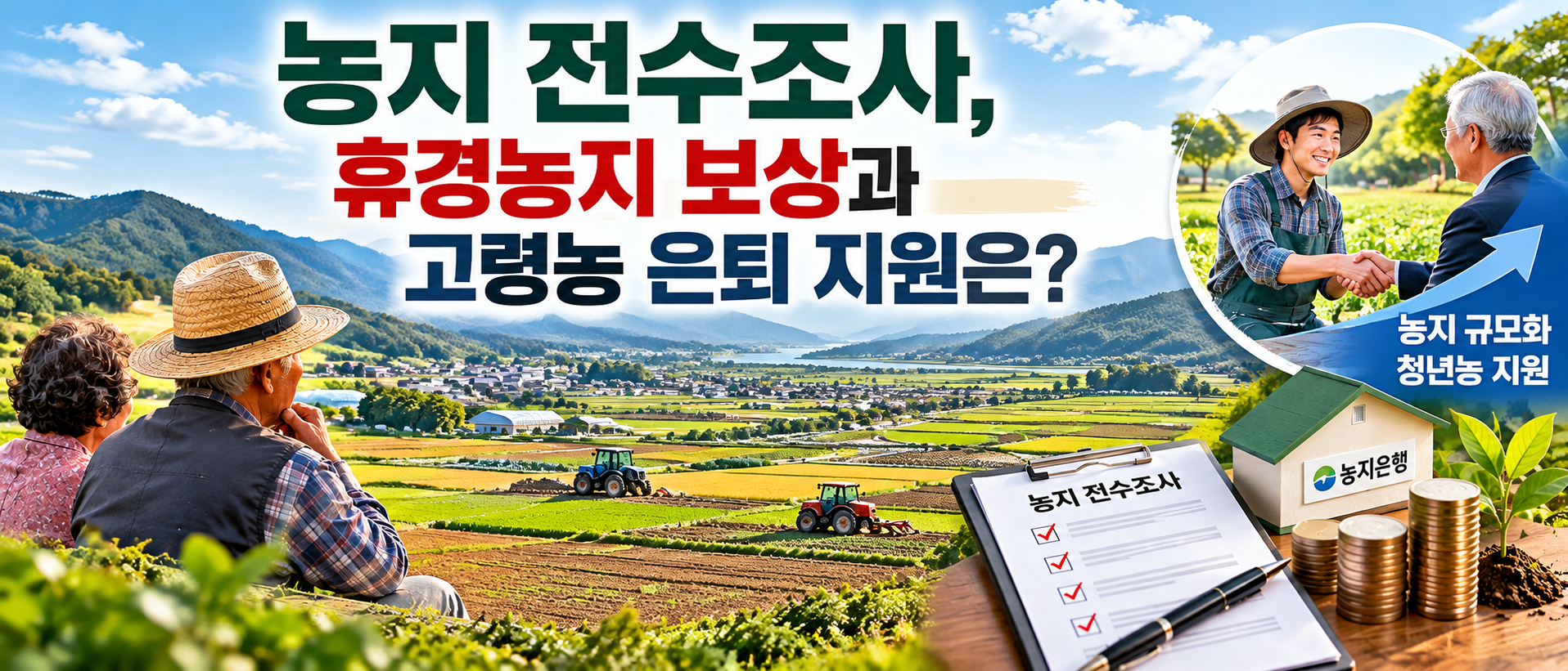 농지 전수조사와 휴경농지 보상, 고령농 은퇴 지원