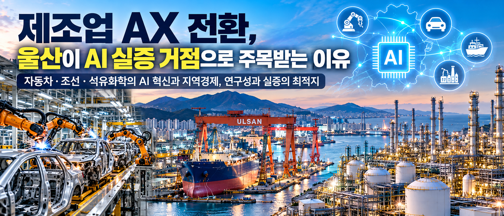 제조업 AX 전환과 울산 자동차 조선 석유화학 AI 실증 거점
